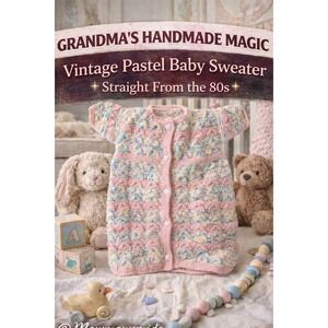 PASTEL VINTAGE  with heart Onesie sleeper cardigan Newborn-12 months 030